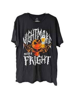 NWT Disney Nightmare Before Christmas Shirt L Jack Skellington Metal Goth Grunge